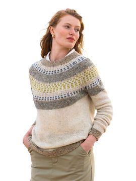Celtic & Co. Celtic & Co. Float Stitch Yoke Donegal Sweater
