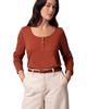Celtic & Co. Celtic & Co. Henley Long-Sleeved Scoop Neck Top - 1