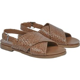 Celtic & Co. Celtic & Co. Leather Woven Crossover Sandal