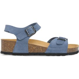 Celtic & Co. Celtic & Co. Low Wedge Double Buckle Suede Sandal