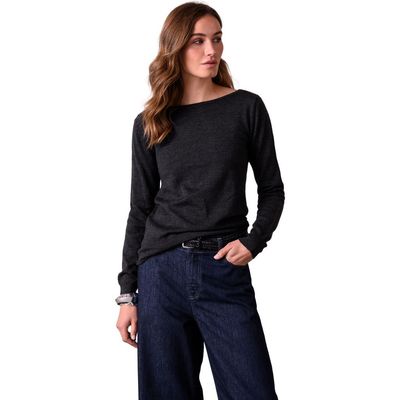 Celtic & Co. Celtic & Co. MERINO FINE KNIT BOAT NECK SWEATER