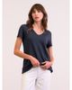 Celtic & Co. Celtic & Co. Relaxed V-Neck Linen Blend T-Shirt - 1