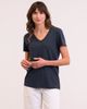 Celtic & Co. Celtic & Co. Relaxed V-Neck Linen Blend T-Shirt - 3
