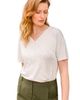 Celtic & Co. Celtic & Co. Slub Jersey V-Neck Trim Top - 1