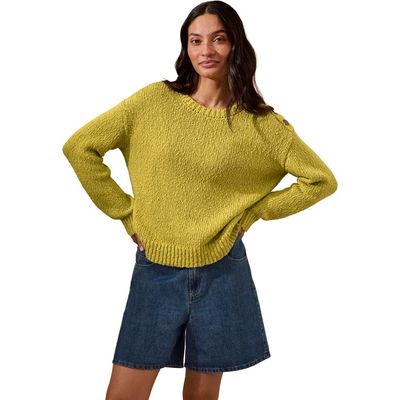 Celtic & Co. Celtic & Co. Slub Knit Button Detail Sweater