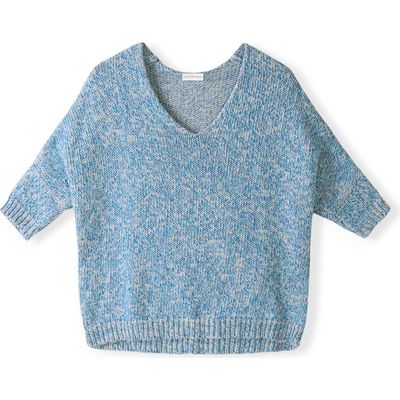 Celtic & Co. Celtic & Co. Yarn Twist V-Neck Slouch Sweater