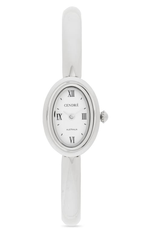 CENDRE CENDRE Kate Oval Bangle & Link Bracelet Watch, 20mm x 29mm