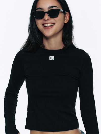 CENTAUR.KR CENTAUR LONG SLEEVE SPAN T-SHIRT_BLACK