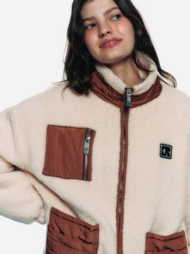 CENTAUR.KR CENTAUR SHERPA FLEECE JACKET_BEIGE