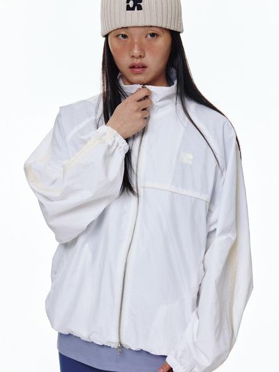 CENTAUR.KR NYLON WINDBREAKER JACKET [IVORY]