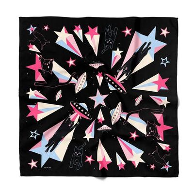 Centinelle Centinelle Cat Abduction Cotton Silk Bandana