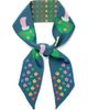 Centinelle Centinelle Mushroom Floral Twilly Ribbon Scarf - 1