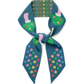 Centinelle Centinelle Mushroom Floral Twilly Ribbon Scarf