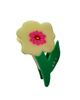 Centinelle Centinelle Neon Yellow Flower Hair Claw  - 1