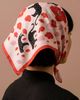 Centinelle Centinelle Poppy Polka Cat Cotton Silk Bandana - 2
