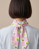 Centinelle Centinelle Strawberry Checkers Twilly Ribbon Scarf - 2