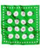 Centinelle Centinelle White Flower Silk Medium Square Scarf - 1