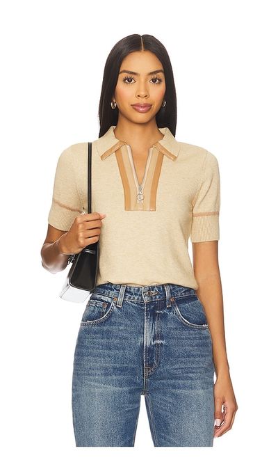 Central Park West Central Park West Atlast Zip Up Polo