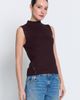 Central Park West Central Park West Birch Sleeveless Turtleneck With Button Detail - 2