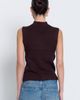 Central Park West Central Park West Birch Sleeveless Turtleneck With Button Detail - 3