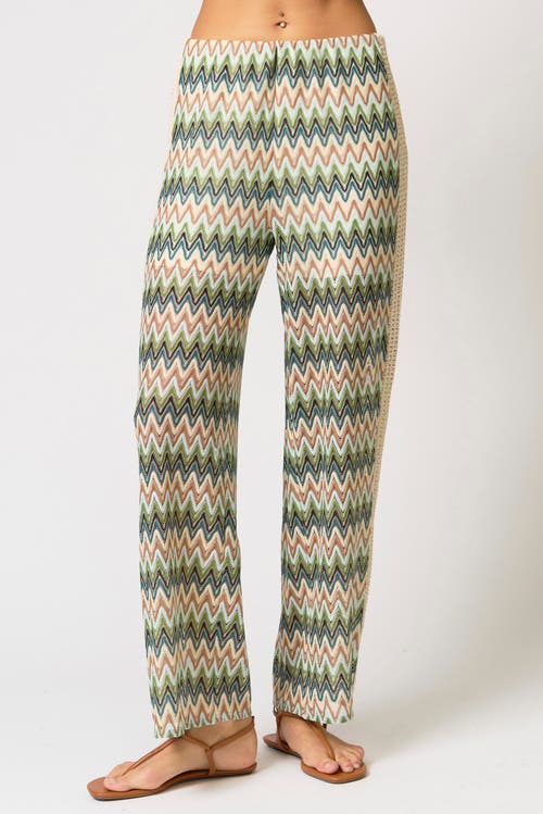 Central Park West Central Park West Celine Crochet Mid Rise Pants
