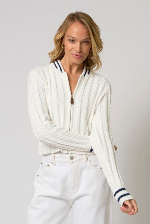 Central Park West Central Park West Coen Cable Zip Up Bomber