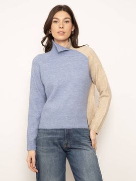 Central Park West Central Park West Deacon Split Neck Sweater