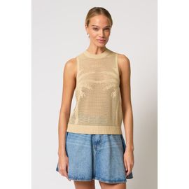 Central Park West Central Park West Eden Palm Tree Mesh Shell