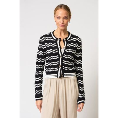 Central Park West Central Park West Francie Novelty Crochet Cardi