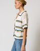 Central Park West Central Park West Noa Crochet Stripe Button Down - 2