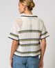 Central Park West Central Park West Noa Crochet Stripe Button Down - 3