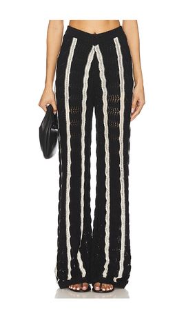Central Park West Central Park West Novelty Stitch Midrise Pant