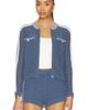 Central Park West Central Park West Raya Mixed Stitch Zip Cardi - 1