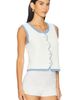 Central Park West Central Park West Rose Scallop Edge Tank - 2