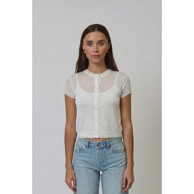 Central Park West Central Park West Serena Sheer Cardi With Cami