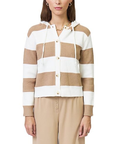 Central Park West Central Park West Women's Chloe Hooded Rugby Cardigan