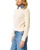 Central Park West Central Park West Women's Hazel Denim Collared Pointelle Sweater - 3