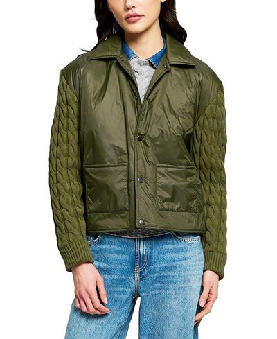 Central Park West Central Park West Women's Hudson Nylon X Sweater Jacket