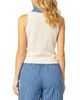 Central Park West Central Park West Women's Marlon Denim Collar Shell - 2
