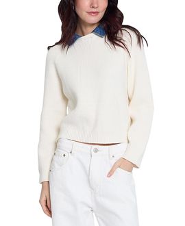 Central Park West Central Park West Women's Nash Denim Collar Sweater
