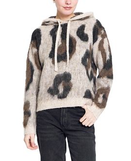 Central Park West Central Park West Women's Noa Oversized Leopard Hoodie
