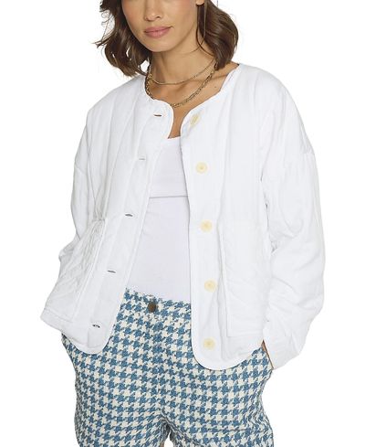 Central Park West Central Park West Women's Quilted Tencel Jacket