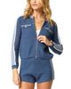Central Park West Central Park West Women's Raya Mixed Stitch Zip Cardi - 1