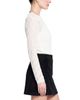 Central Park West Central Park West Women's Scarlet Stretch Lace Crew Neck Top - 3