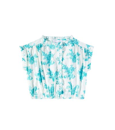 C'era Una Volta C'era Una Volta Anais toile de jouy cotton top