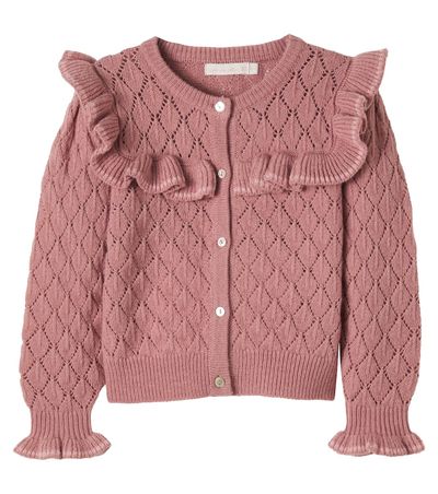 C'era Una Volta C'era Una Volta Azur ruffled cardigan