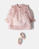 C'era Una Volta C'era Una Volta Baby Jasmine floral ruffled tulle dress - 2