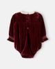 C'era Una Volta C'era Una Volta Baby Marta embroidered velvet bodysuit - 2