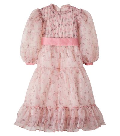 C'era Una Volta C'era Una Volta Milie embroidered tiered tulle dress
