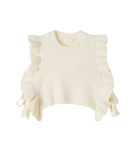 C'era Una Volta C'era Una Volta Sara ruffled vest